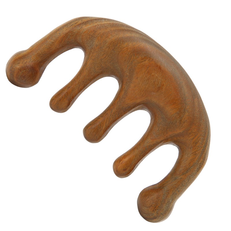 Wood Massage Comb Sandalwood Scraping Scalp Massage Comb for Head