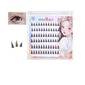 Partial False Eyelashes, No Glue, No Glue, No Fake Eyelashes, 3D False Eyelashes, No Glue, No Glue, For Beginners, Easy to Wear, 3D Feel, Cute, Natural Bundle, Popular (03-Manga)