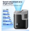 Waist Fan, 23000RPM Brushless, 35Hour 100 Speeds 5 Modes