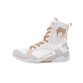 Venum "Elite" Boxing Shoes - White/Gold