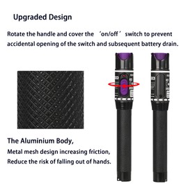 FYBOPTWU - 2pcs Fiber Optic Visual Fault Locator 30MW 30KM VFL FiberTester Tester Fiber Optic Tester with 2pcs Singlemode 9/125um FC Male to LC Female Adapter, Purple Switch