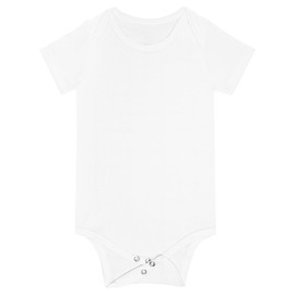 Gaiibbt Baby Rompers, Short Sleeve Bodysuits Summer Newborn Infant Boys Girls Clothes White 6-12 M