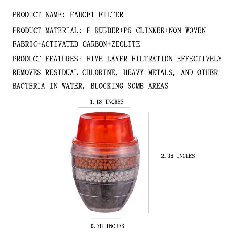 3 Pcs Faucet Mount Filters Faucet Water Purifier Mini filter