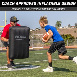 GoSports Inflatable Blocking Pad - Training Equipment for Basketball, Football, Lacrosse, Martial Arts & More - 30" x 20"