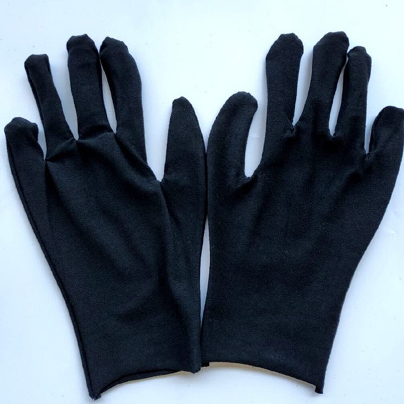 Ipetboom 12 Pairs Cotton Work Gloves Coin Gloves Jewelry Inspection