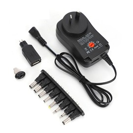 30W Power Supply Adapter Adjustable Voltage 3-12V with 9Pcs DC Connector 2.1A Output