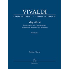 Vivaldi: Magnificat, RV 610/611 (arr. for soloists, choir and organ) (Vocal Score)