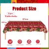 2pcs Christmas Table Cloth Party Plastic Xmas Tablecloths,137*274cm Nutcracker Table