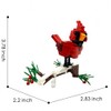 AEDNX Cardinall Bird Building Blocks Set,Bird Toy Set,Living Room Decoration，158