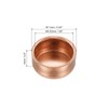 MECCANIXITY Copper End Cap Pipe Fitting Sweat Plug Connection 9.52mm(3/8")