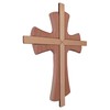 Kaltner Präsente Geschenkidee - Wandkreuz Echtes Holz Buche Kreuz Kruzifix