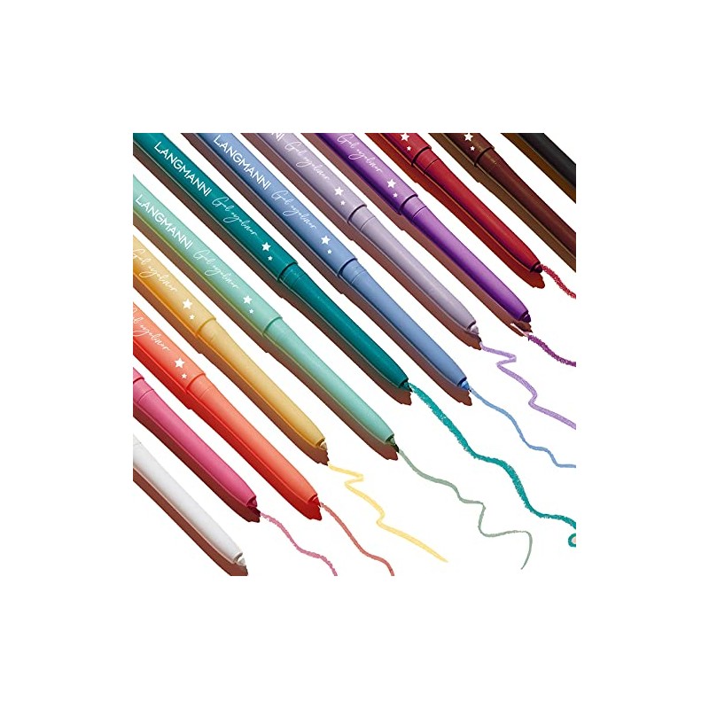 PRALOVIXAE 12 Colors Pro Eyeliner Set - High Pigmented, Waterproof