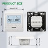 Wengart Indoor Thermostat WG806,AC230V Weekly Programming,6 Time Periods,Output 3A,LCD Digital