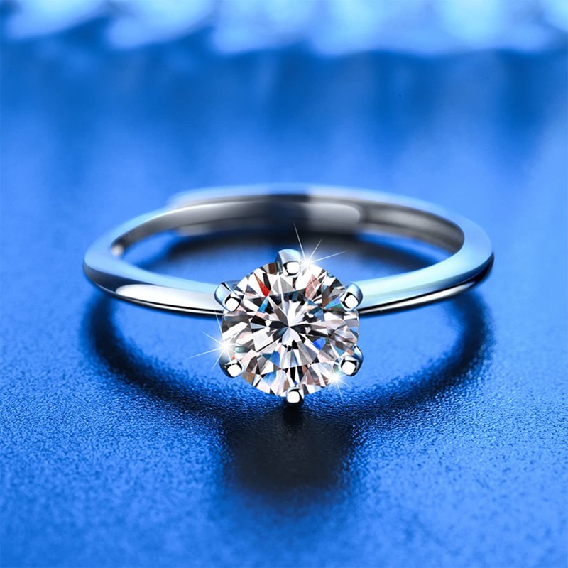 BUKEQILA Ladies Girls 925 Sterling Silver Open Ring Partner Ring