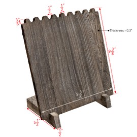 Ikee Design Set of 2 Wood Necklace Jewelry Display Stand for 8 Necklaces, Necklace Display Holder Organizer, Coffee Color