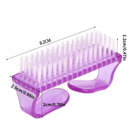 CINECE Nail Brush Nail Brush Hand Wash Normal Longer Length 8.2CM Between Nails Colorful 5 Colors Set of 5 (8.2cm x 2.5cm x 3.8cm)