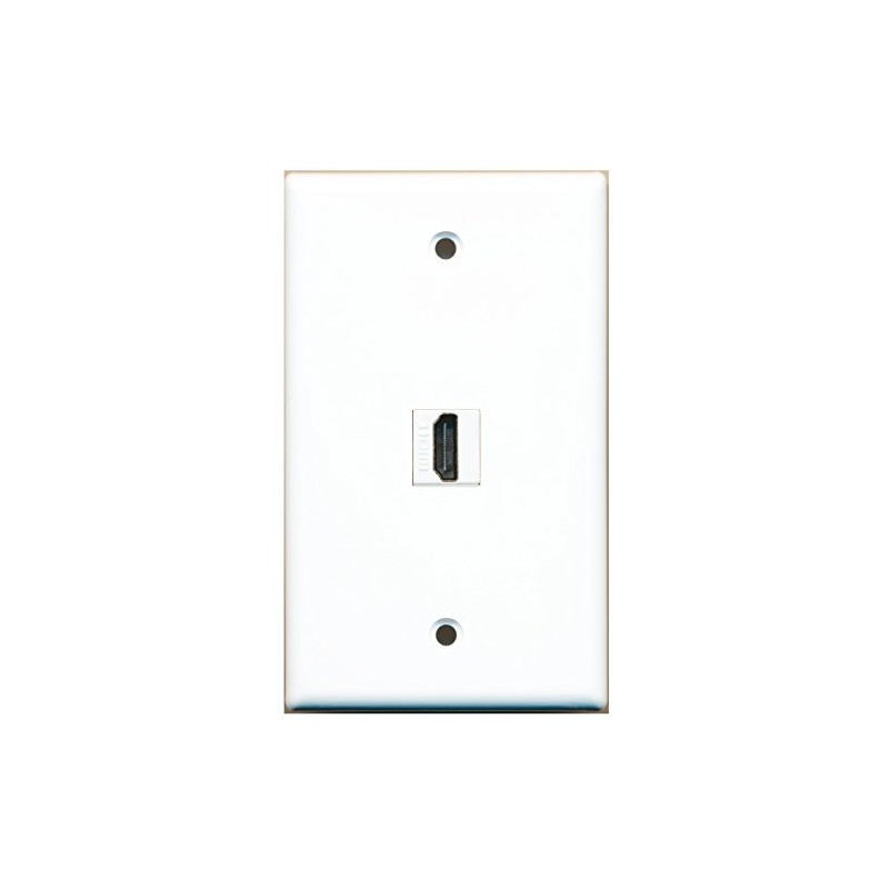 RiteAV - 1 Port HDMI Right Angle Wall Plate Female
