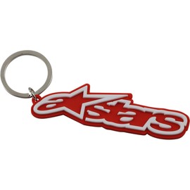 Alpinestars Unisex Blaze Key Fob Keyring, red/white