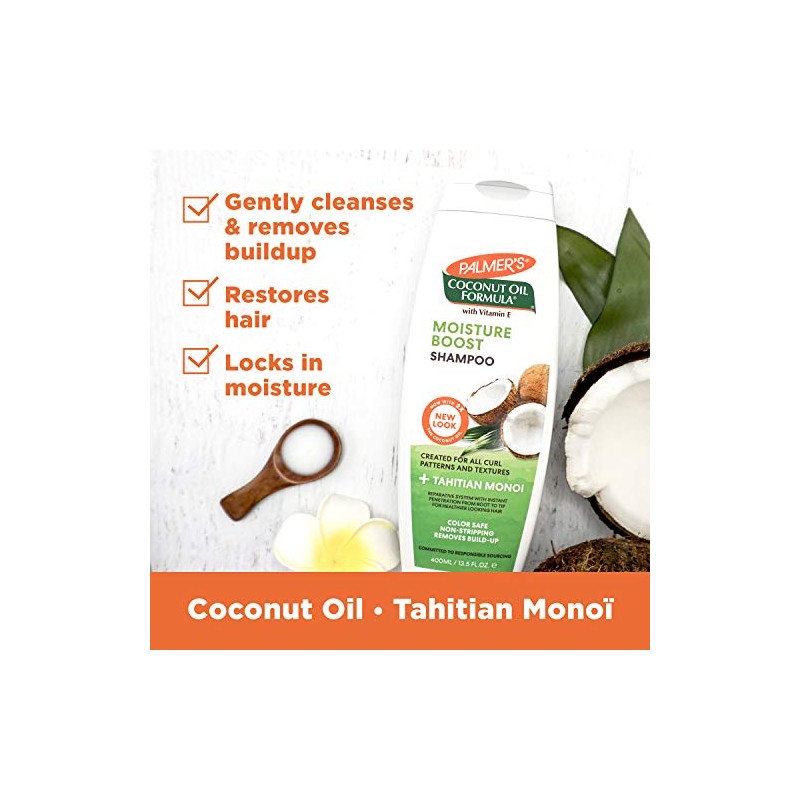 Champ acondicionador de aceite de coco Palmers para cabello seco,