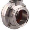 DERNORD Butterfly Valve with Trigger Handle Stainless Steel 304 Tri