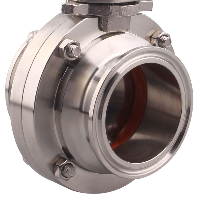 DERNORD Butterfly Valve with Trigger Handle Stainless Steel 304 Tri