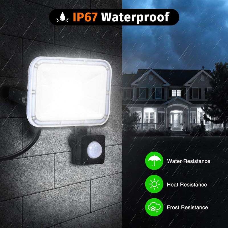 LED Spotlight with Motion Sensor 20 W Waterproof IP67 Outdoor