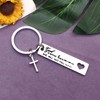 Vadaka Christian Keychain Religious Jewelry Bible Verse Keychain Prayer Charm