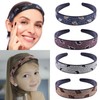 Cutewing 6PCS Rhinestone Headbands Glitter Headband with Teeth Sparkly Flower