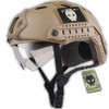 ATAIRSOFT PJ Type Tactical Multifunctional Fast Helmet with Visor Goggles