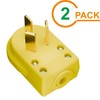 2Pack Nema 10-50P 50 Amp 125/250 Volt Angle Plug, 3