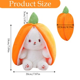 plushies Rabbit Plush, Plush Toys, Bunny Rabbit Pillow with Zipper, Cute Plush Toy Bunny Plush, Plush Rabbit for Girls Boys Easter Children's Day and Birthday Gifts - Ideal Fluffy Gift