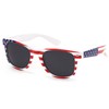 LIKSMU American Flag Sunglasses for Women Men Square Sunglasses Costume