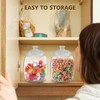 Large Cookie Jars with Lids Airtight, Clear Cookie Jar for