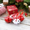 LIHAO Pack of 12 Bells, Snowflakes, Christmas Tree Decorations, Christmas