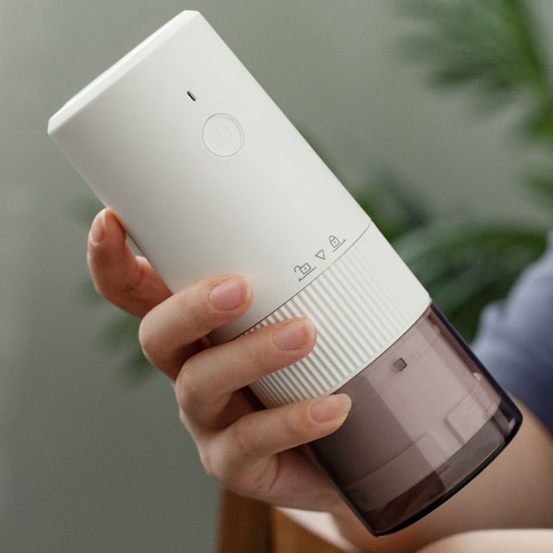 Portable Electric Coffee Grinder USB Rechargeable Easy One Touch Mini