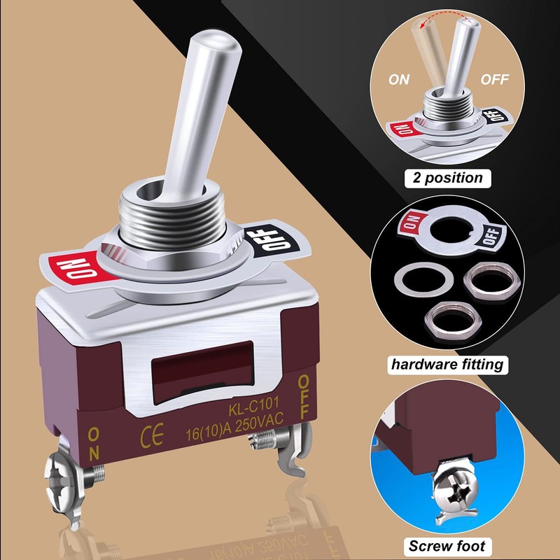 JUTOSU Toggle Switch Rocker Toggle Switch Car Toggle Switch Waterproof