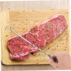 Mipcase Stainless Steel Meat Hook Flipper BBQ Food Turner with