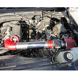 PERFORMANCE AIR INTAKE KIT COMPATIBLE FOR 1997-2003 FORD F-150 4.2L V6 ENGINE (RED)