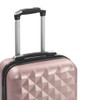 ZJMTOCYU Secure Packing with Rose Gold Hardcase Trolley, Durable ABS