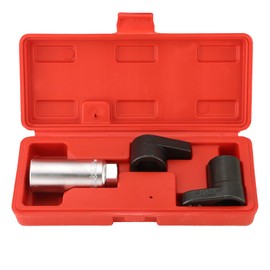 ATPEAM Oxygen Sensor Socket Set 3 Piece O2 Sensor Socket Set Oxygen Sensor Removal Tool Set 1/2in and 3/8in Sq Drive Automotive Oxygen Sensor Wrench Remover Tool