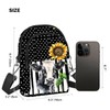 FyLybois Cow Sunflower Crossbody Bags for Women Cell Phone Purse