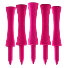 Castle Golf Tees Bamboo | Multiple Colours & Sizes | Eco Friendly & Sustainable Bamboo Castle Golf Tees (59mm (Pink))