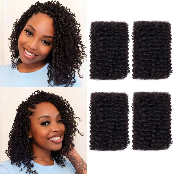 Afro Kinkys Bulk Human Hair for Mini Twist Braiding Braids