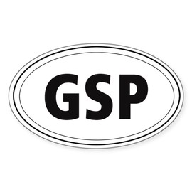 CafePress German Short Haired Pointer (GSP) Oval Sticker Oval Car Bumper Sticker
