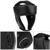 KIMISS Boxing Helmet PU, Head Guard Sanda Kickboxing Leather Adjustable