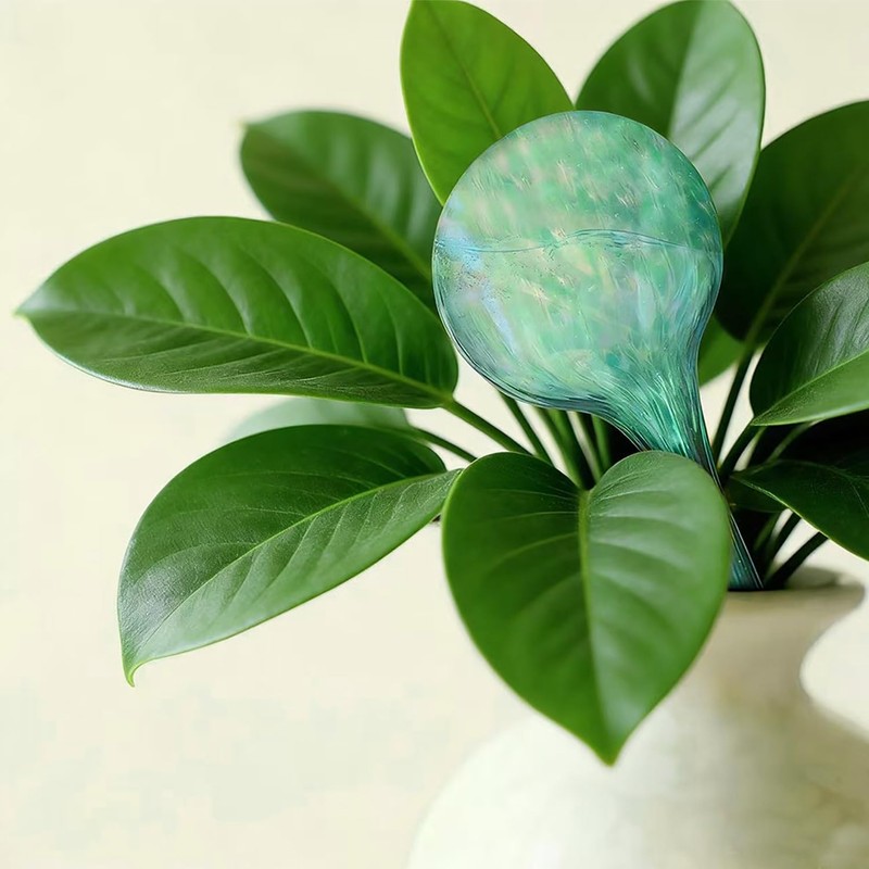 Plant Self Watering Globes, Colorful Glass Plant Watering Device Outdoor