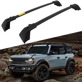 ROADFAR Black Roof Rack Crossbars Cargo Carrier Fits 2021-2022 for Ford Bronco Sport (Fitss Side Rails Models ONLY)