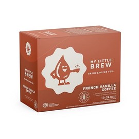 My Little Brew - French Vanilla, Flavoured Coffee, Single Serve K-cup Pod, Compatible with Keurig K-Cup Brewers, 24-Count