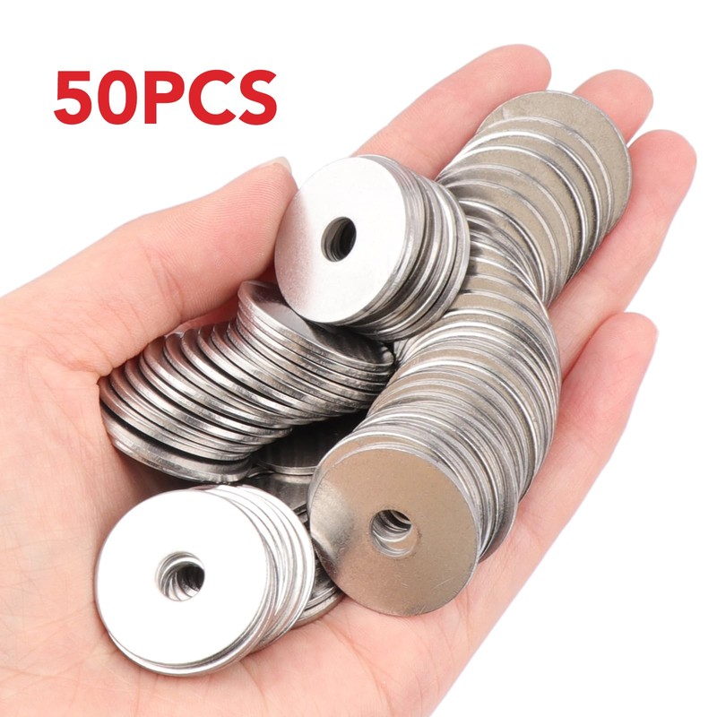 AOKOLL - Arandelas planas de acero inoxidable 304 (1/4 x