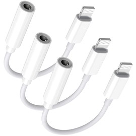 [Apple MFi Certified] 3 Pack Lightning to 3.5 mm Headphone Jack Adapter